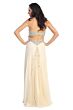 Elizabeth K GL1151 Cutout Back Empire Silhouette Dress