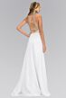 Elizabeth K GL1329 Triple Cutout Back Embellished Top Dress