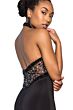 Elizabeth K GL1330 Bare Back Embellished Halter Top Dress