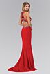 Elizabeth K GL1361 Cutout Racerback Embellished Top Dress