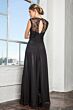 Elizabeth K GL1376 Lace Back Ruched Top Maid of Honor Dress