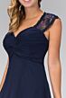Elizabeth K GL1376 Lace Back Ruched Top Maid of Honor Dress