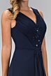 Elizabeth K GL1378 Front Drape Ruched Top Maid of Honor Dress