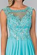 Elizabeth K GL1410 Scoop Back Embroidered Top Dress