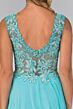 Elizabeth K GL1410 Scoop Back Embroidered Top Dress