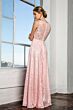 Elizabeth K GL1460 Illusion Waist Sleeveless Lace Maid of Honor Dress