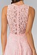 Elizabeth K GL1460 Illusion Waist Sleeveless Lace Maid of Honor Dress