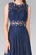Elizabeth K GL1460 Illusion Waist Sleeveless Lace Maid of Honor Dress