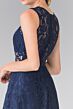 Elizabeth K GL1460 Illusion Waist Sleeveless Lace Maid of Honor Dress