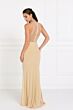 Elizabeth K GL1507 Illusion Back Embellished Top Dress