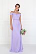 Elizabeth K GL1522 Cowl Back Off The Shoulder Maid of Honor Dress