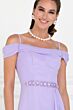 Elizabeth K GL1522 Cowl Back Off The Shoulder Maid of Honor Dress