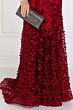 Elizabeth K GL1529 Scoop Neck Beaded Embroidery Dress