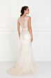 Elizabeth K GL1536 Illusion Back Embroidered Bridal Gown