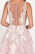 Elizabeth K GL1538 Sheer Back A-Line Lace Sleeveless Bridal Gown