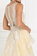 Elizabeth K GL1538 Sheer Back A-Line Lace Sleeveless Bridal Gown
