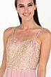 Elizabeth K GL1571 Embroidered Top Lace-Up Maid of Honor Dress