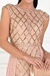 Elizabeth K GL1577 Scoop Back Long Overskirt Dress