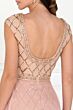 Elizabeth K GL1577 Scoop Back Long Overskirt Dress