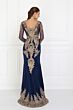 Elizabeth K GL1597 Long Sleeve Metallic Embroidery Dress