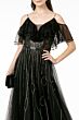 GLS by Gloria GL1809 Flounce Top Embellished Skirt Dress