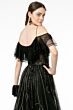 GLS by Gloria GL1809 Flounce Top Embellished Skirt Dress