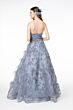 Elizabeth K GL1834 Strapless Sweetheart Embroidered Dress