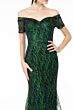 Elizabeth K GL1846 Off The Shoulder Glitter Dress