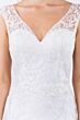 GLS by Gloria GL1920 V-Neck Sheer Overskirt Embroidered Dress