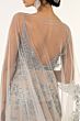 GLS by Gloria GL1925 Detachable Cape Floral Glitter Dress