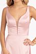 Elizabeth K GL1992 Plunging Neckline Slit Skirt Maid of Honor Dress