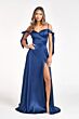Elizabeth K GL1994 Bow Sleeves Slit Skirt Maid of Honor Dress