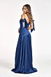 Elizabeth K GL1994 Bow Sleeves Slit Skirt Maid of Honor Dress