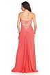 Elizabeth K GL2016 Lace Back Ruched Top Strapless Bridesmaid Dress