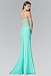 Elizabeth K GL2016 Lace Back Ruched Top Strapless Bridesmaid Dress