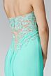 Elizabeth K GL2016 Lace Back Ruched Top Strapless Bridesmaid Dress