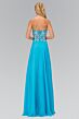 Elizabeth K GL2018 Embroidered Top Strapless Sweetheart Dress