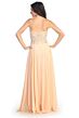 Elizabeth K GL2018 Embroidered Top Strapless Sweetheart Dress