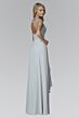 Elizabeth K GL2023 Queen Anne Neckline Embellished Dress
