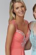 Elizabeth K GL2023 Queen Anne Neckline Embellished Dress