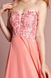Elizabeth K GL2049 Embroidered Top Strapless Sweetheart Dress
