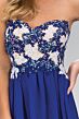 Elizabeth K GL2050 Lace Top Strapless Sweetheart Neck Dress