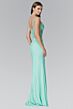 Elizabeth K GL2052 Lace Top Slit Skirt V-Neck Dress