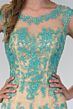 Elizabeth K GL2054 Scoop Neck Beaded Embroidery Dress