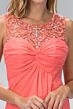 Elizabeth K GL2061 Empire Waist Cutout Back Dress