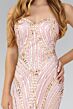 Elizabeth K GL2089 Strapless Sweetheart Neckline Embellished Dress
