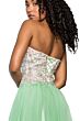 Elizabeth K GL2092 Handkerchief Skirt Strapless Sweetheart Dress