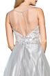 Elizabeth K GL2111 Keyhole Back Sheer Neck Sweet 16 Gown