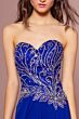 Elizabeth K GL2114 Embellished Top Strapless Sweetheart Dress