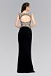 Elizabeth K GL2128 Cutout Back Illusion Top Dress